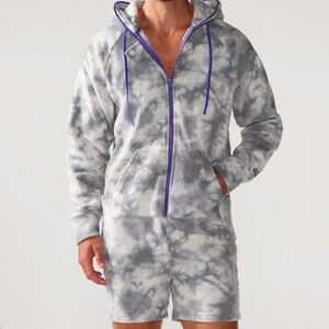 Chubbies mens tie dye Chubsie full zip romber onesie M